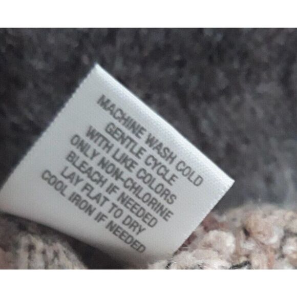 Dressbarn Cowl Neck Sweater Woman Petite Large Gray Brown Short Sleeve - Picture 8 of 9